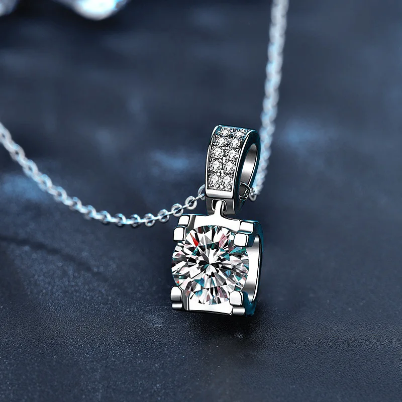 925 Silver 5A Zircon Pendant Necklace 1
