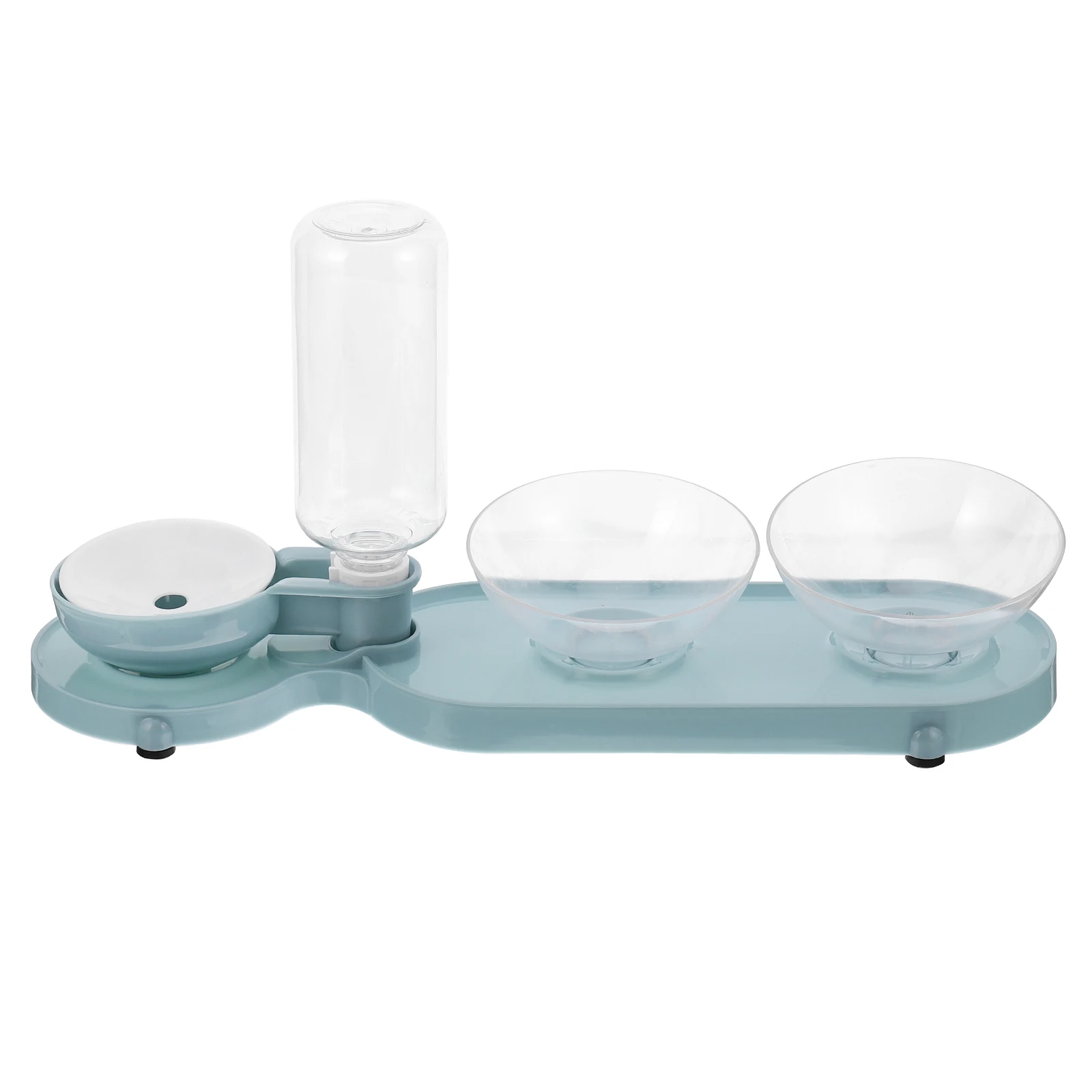 

Double Layer Pet Feeder Cats Elevated Water Bowl Kettle Pp Food Drinking Bottle Large Capacity Automatic Water Dispenser Anti