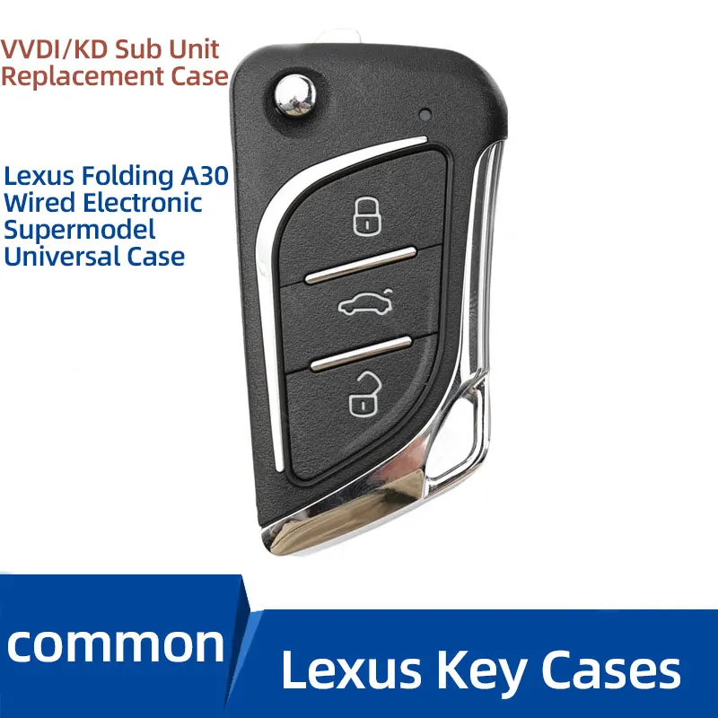 VVDI/KD Old Lexus Folding Sub Case/A30 Key Replacement Case B5 A6 DS Folding Case Blade Hyundai Folding Case