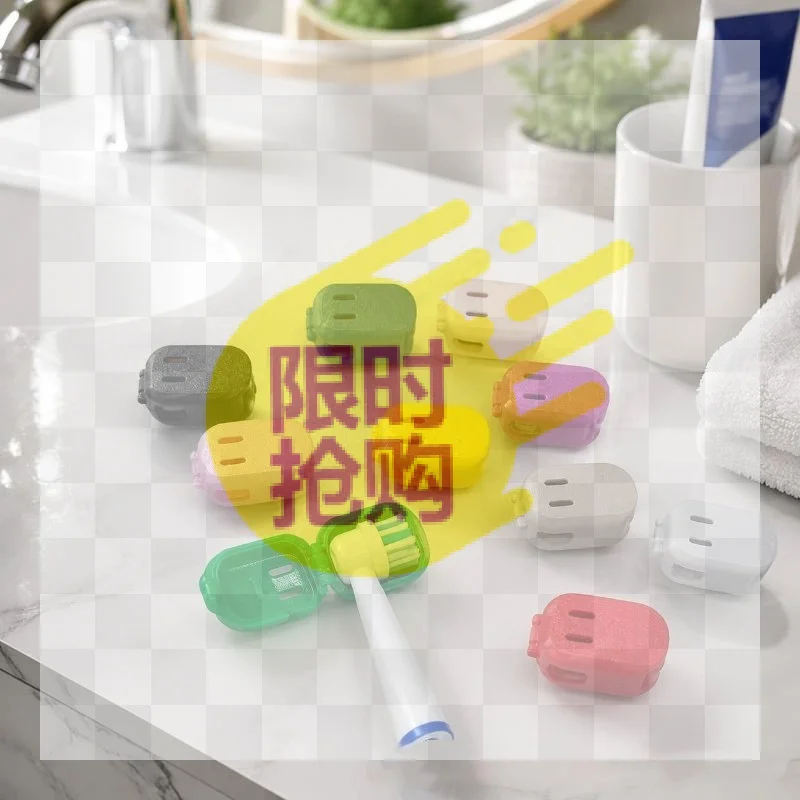 【HBA】Electric Toothbrush Head Cover: Sonic Toothbrush Cap Travel Protector Plastic Brush Pod Protection Clip Case