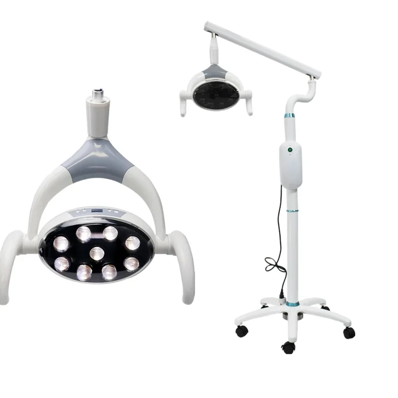 High-quality dental Floor-standing movable inspection lamp Surgical lights 9 LED medical cold light lamp