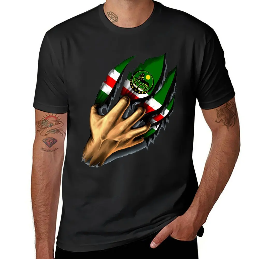 Fresh Republic Of Chechnya НОХЧИЙЧОЬ Chechen Flag 1 T-shirt  Sport Top Tee Graphic Cool Nerd Aactivity Competition Eur Size