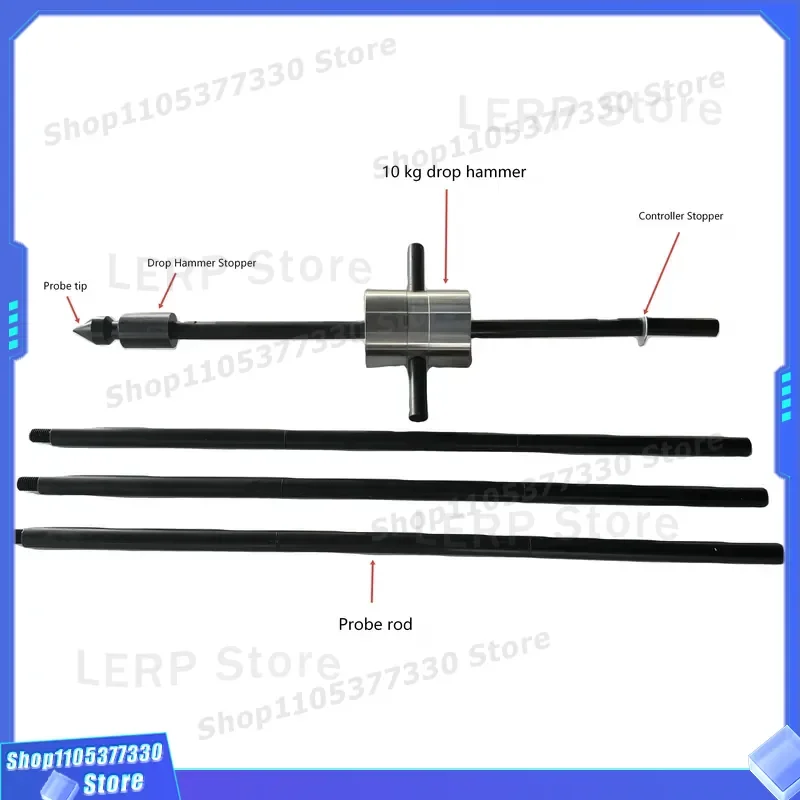 Penetrometer 10kg Light Weight Dynamic Cone Penetration Tester DCP