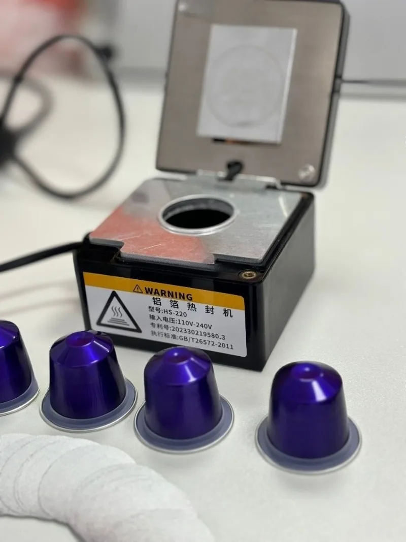 Small Sealing Machine for Aluminum Foil Coffee Capsule Shell   Great Price, High Quality
