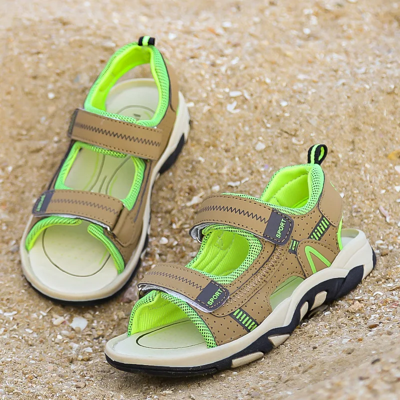 

A pair of summer children's open-toe sports sandals, wear-resistant and comfortable outdoor beach sandals, sizes 25-38，MQ-218