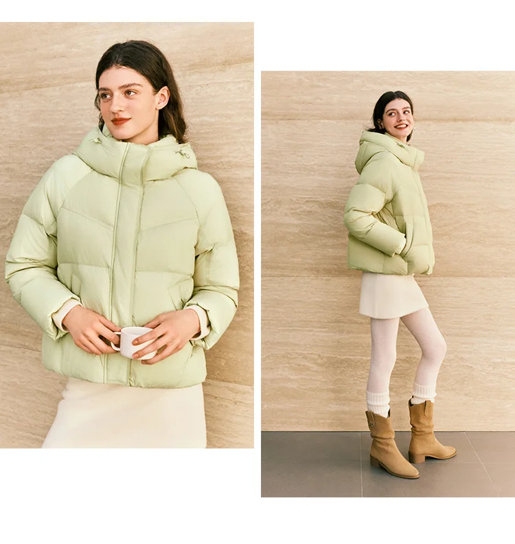 Semir Down Jacket Women Winter 90% Down Loose Raglan Sleeve 2026 New Women's Clothing Coats for Woman