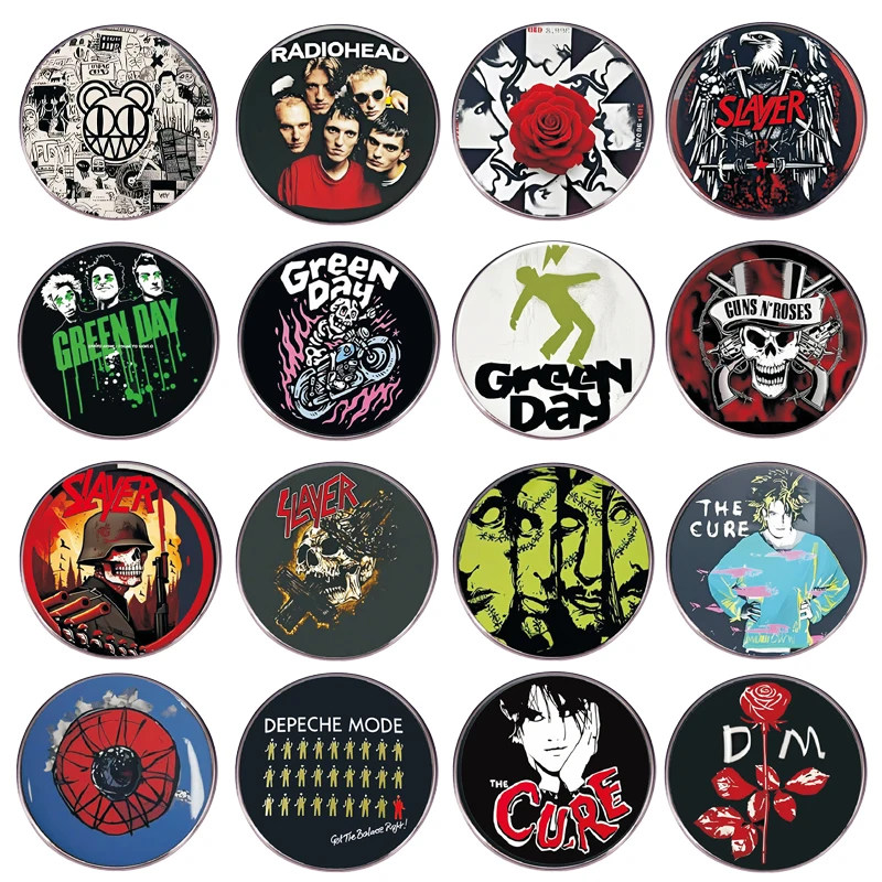 Insignia con logotipo de banda Popular clásica mundial, Pin de música Rap Rock, Sudadera con capucha, mochila, accesorios decorativos, regalo para seguidor de coro