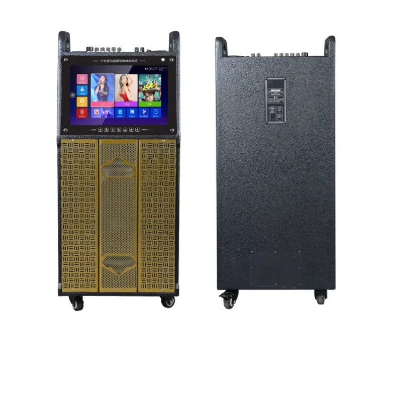 

Portable High-power Wooden Case Microphone Karaoke Speaker