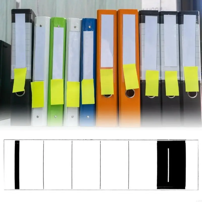 50 Sheets Binder Spine Label Sticker Folder Labels Sticker for Document 24BB