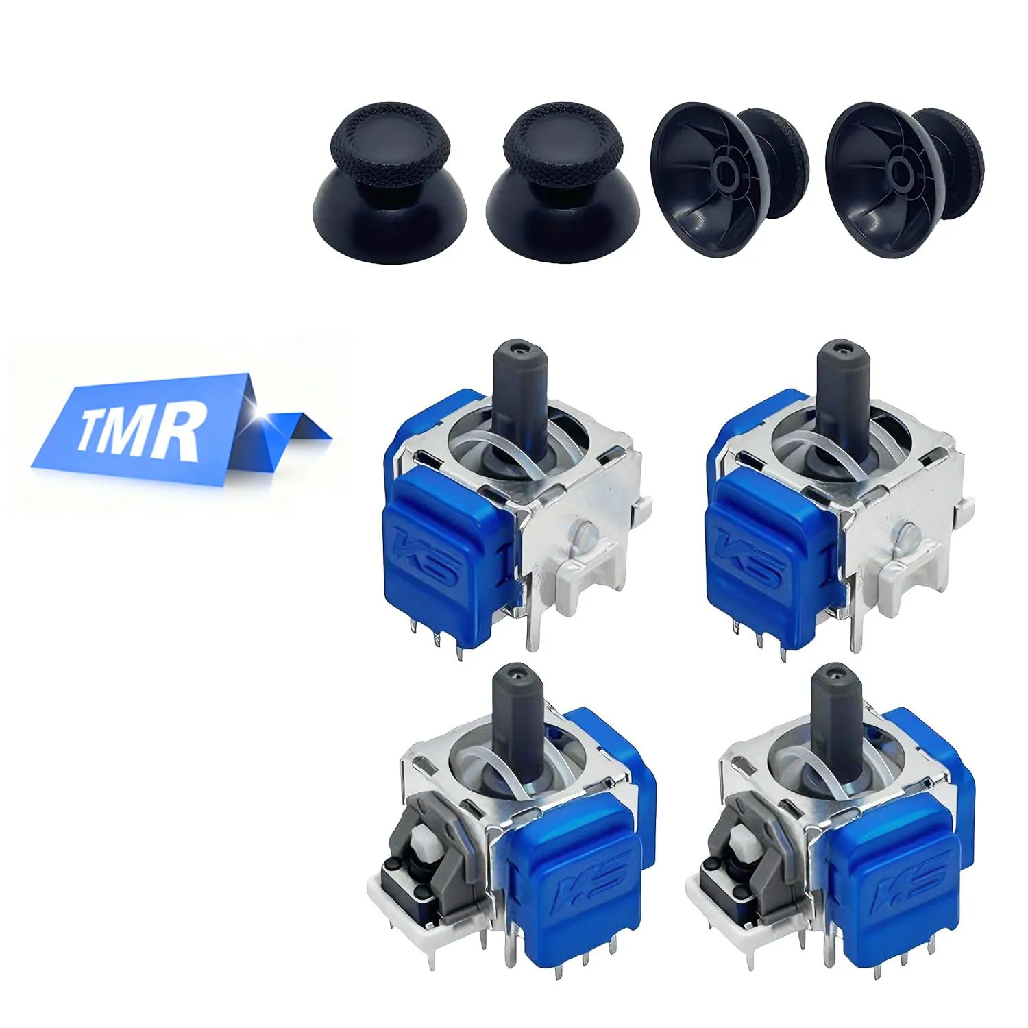 4/10pc K-SILVER JS13 PRO + TMR Electromagnetic Joystick Anti-Drift for PS5 Replacement Parts Tunnel Magnetic Resistance Joystick