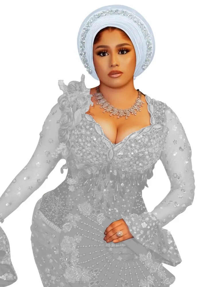 النيجيري الزفاف Geles الأفريقي Headtie السيارات Gele العمائم للنساء Aso Oke النسيج مسلم أغطية الرأس خوذة الإناث أشرطة رأس #6