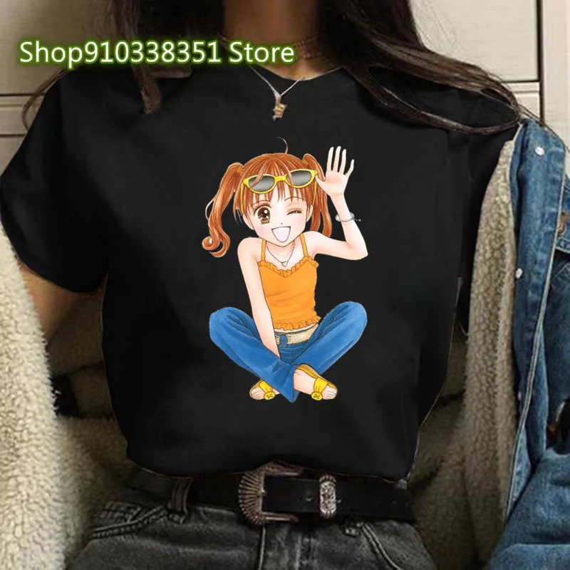 Woman Vintage Tshirt Anime Kodomo no omocha Fashion Cool Print Short Sleeve Japan Women Street Tops Clothing Hip Hop Punk Tees