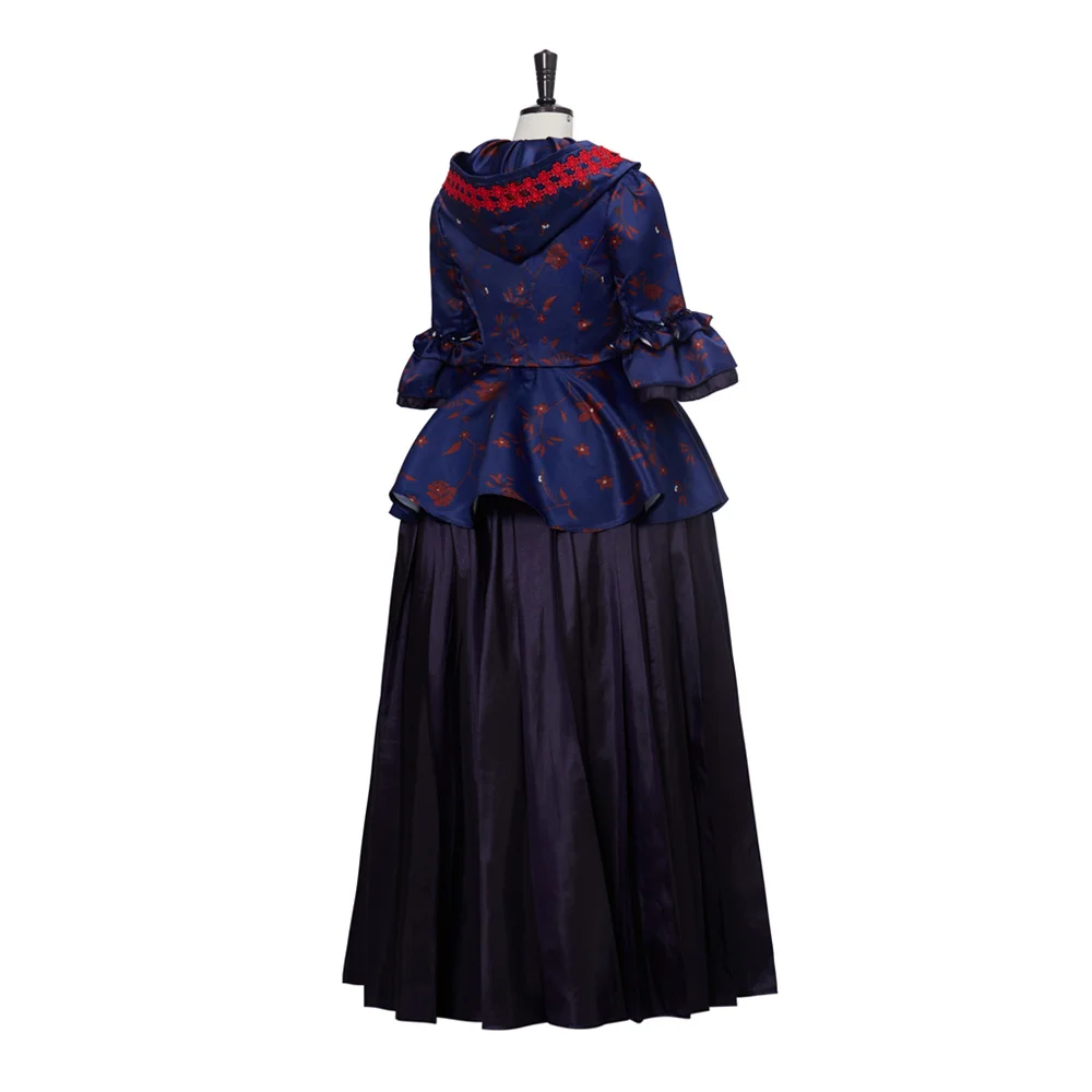 TV Series Outlander Cosplay Costume Medieval Hooded Tops Skirt Suits Halloween Carnival Party Ball Gowns Female Custom Made view 4