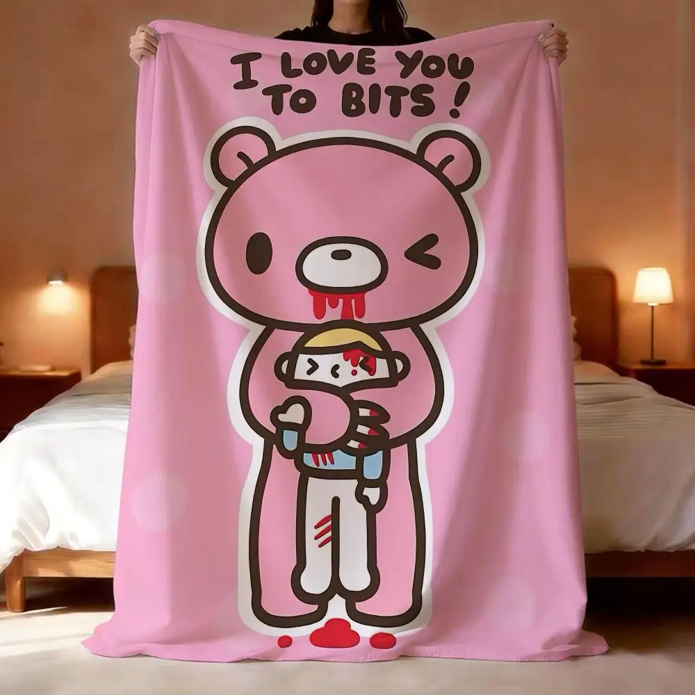 Character Gloomy Bear Throw Short Plush Throw Blanket Soft Skin-Friendly Multi-Scene Home Office
