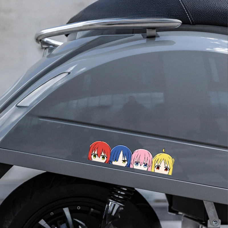 1PC Anime Girl Vinyl Sticker, Stylish Decal for Motorbike Helmet, Fairing, Side Panel, Fuel Tank and Car Window