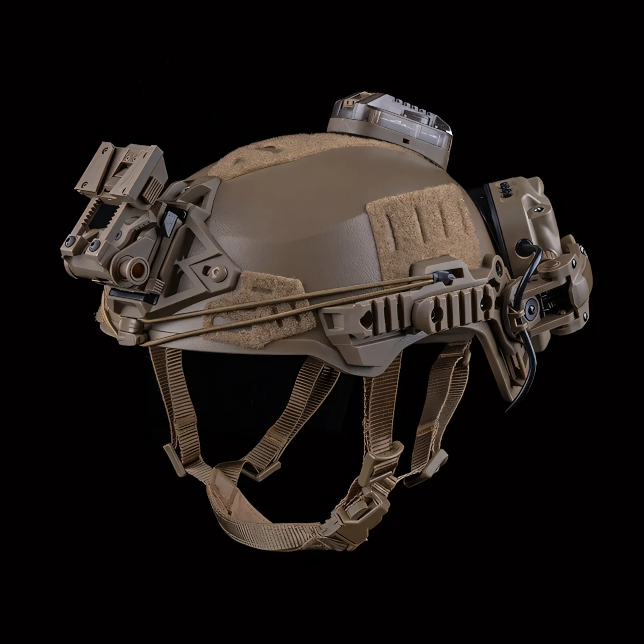 Wosport Wendy 3.0 Thick Training Helmet Adjustable Suspension 3.0 Rail Picatinny Mount Hook and Loop Panels for Airsoft Hobby