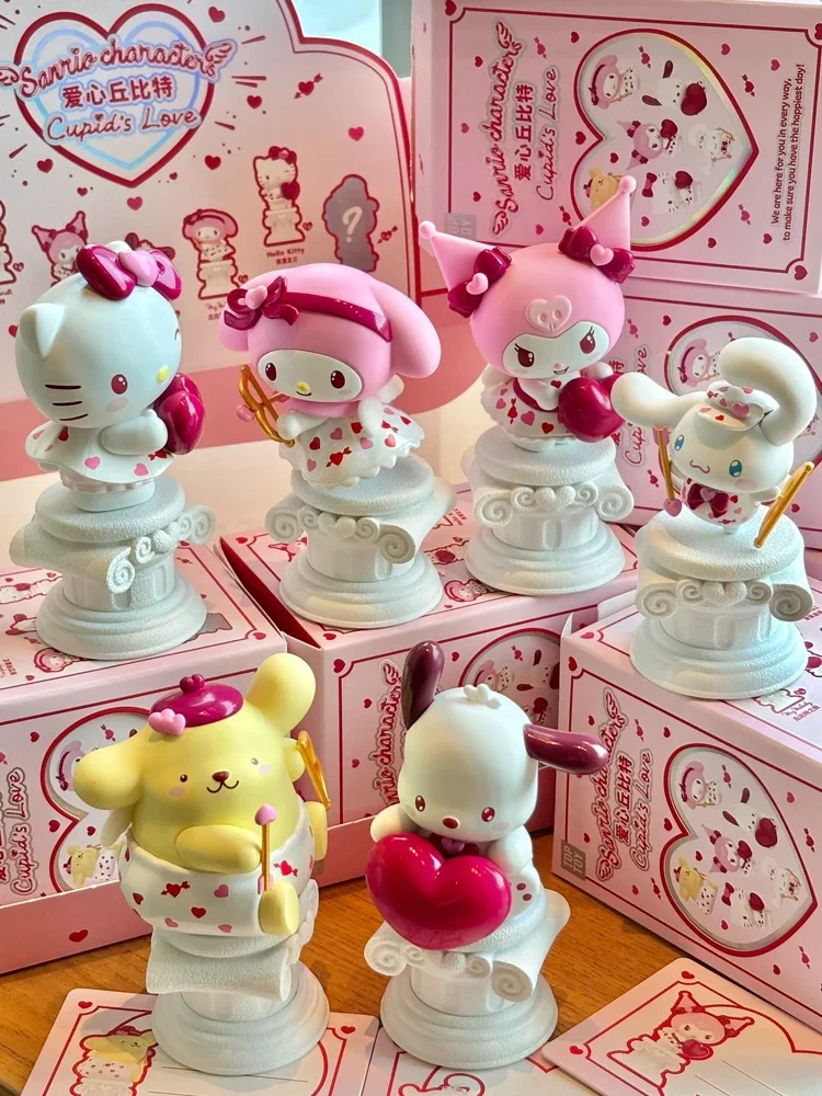 

Персонажи Sanrio, Серия Love Cupid, 520 ограничений, Kuromi почтовый, Cinnamoroll Melody Pom Purin Hellokitty, подарок на день рождения