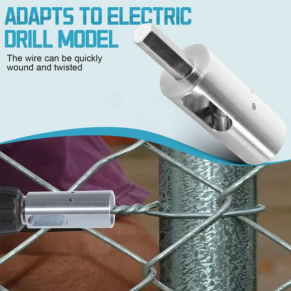 

Машина для скручивания проволоки, инструмент для скручивания проволоки, насадка-скрутилка для электродрели для проволоки 9/11 калибра, для крепления петель к сетке-рабица, для ограждений I8T9