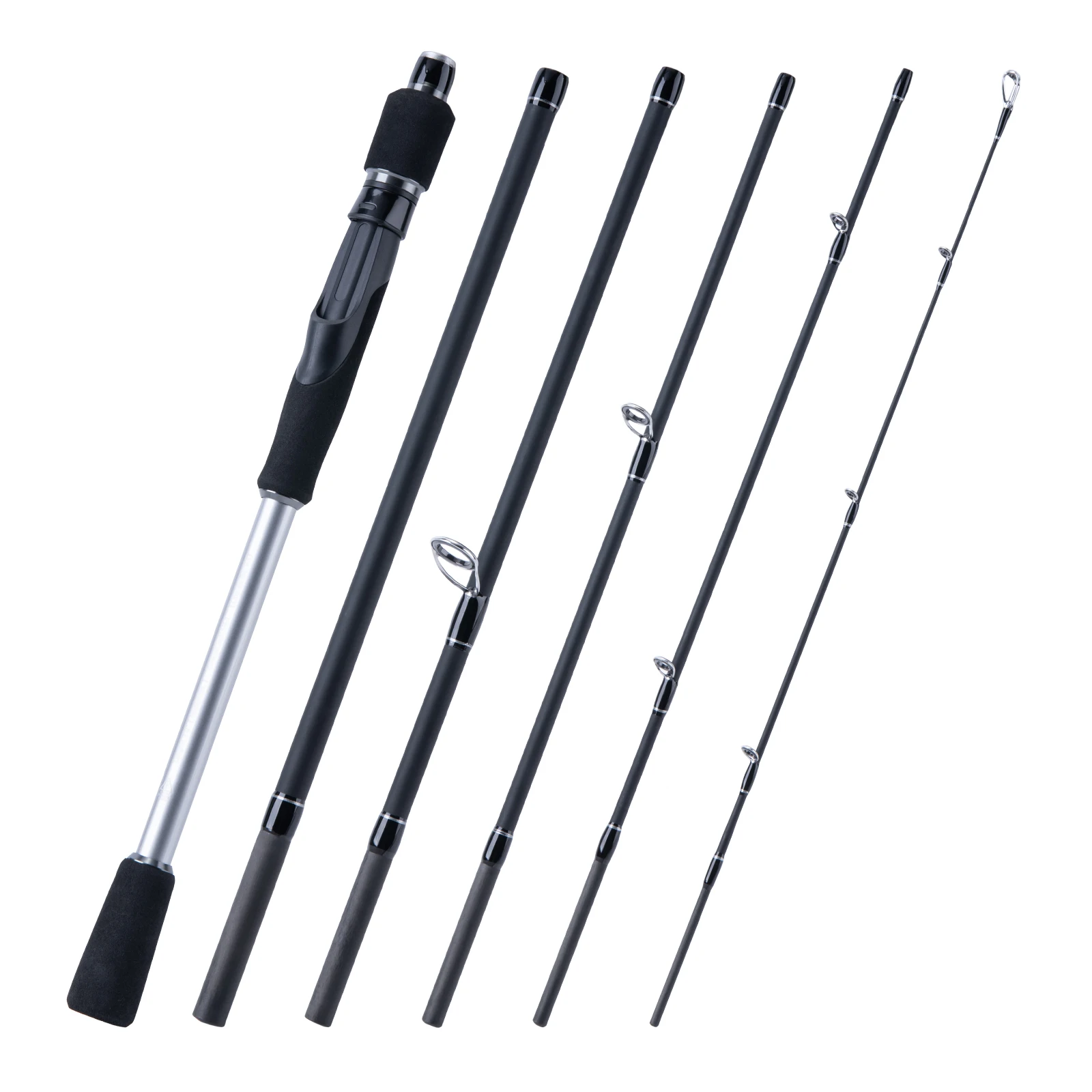 

Goture IMPACT 1.98M 2.1M 2.4M 2.7M Carbon Fiber Spinning Rod 10-30g Portable 5 Sections for Freshwater Saltwater Fishing