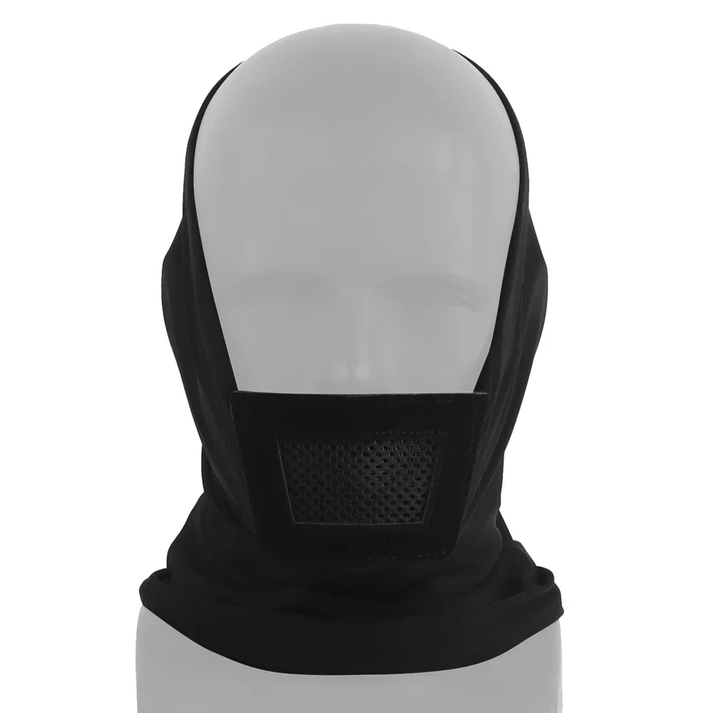 Ridderhoofddeksel Gewatteerd Mesh Ademend Masker voor Feest Kamperen Jagen Wandelen Schieten Riddermasker (uitgebreide versie)