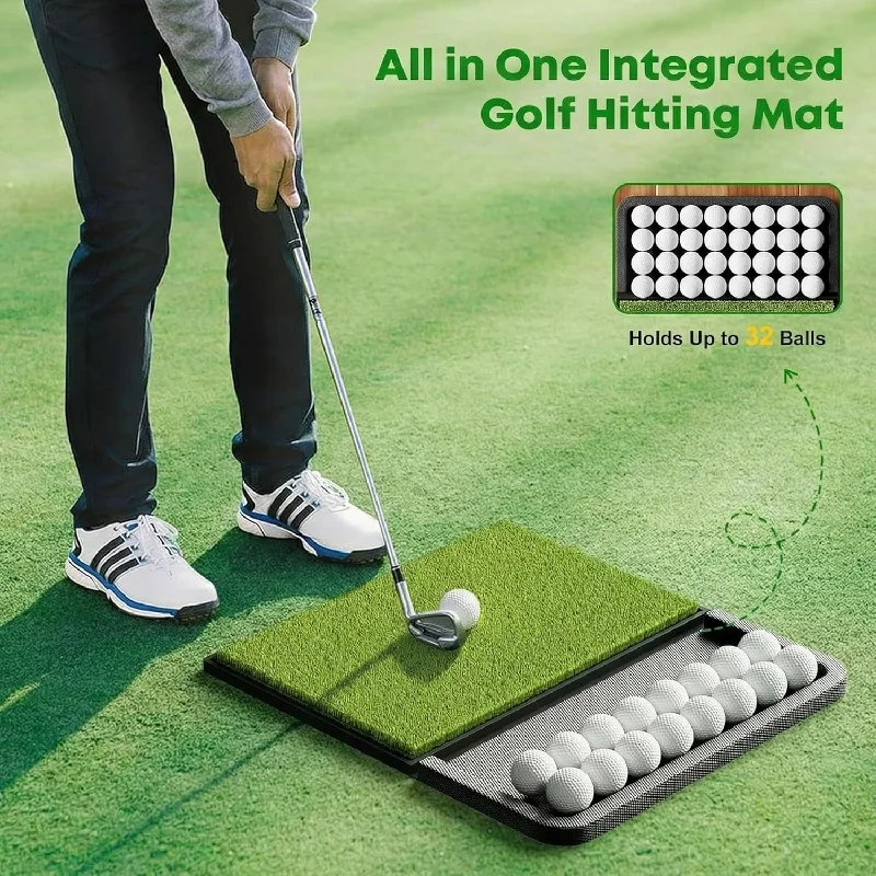 2026 Practice Outdoor Indoor Artificial Grass Anti Slip Rubber Bottom Mat Small Thickening Golf Matspromote Sales