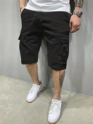 US Plus Size Cargo Shorts Men's Fashion Summer Ins Casual Big Size Pants Students Trend Port Wind Gym Pants Outwear Men