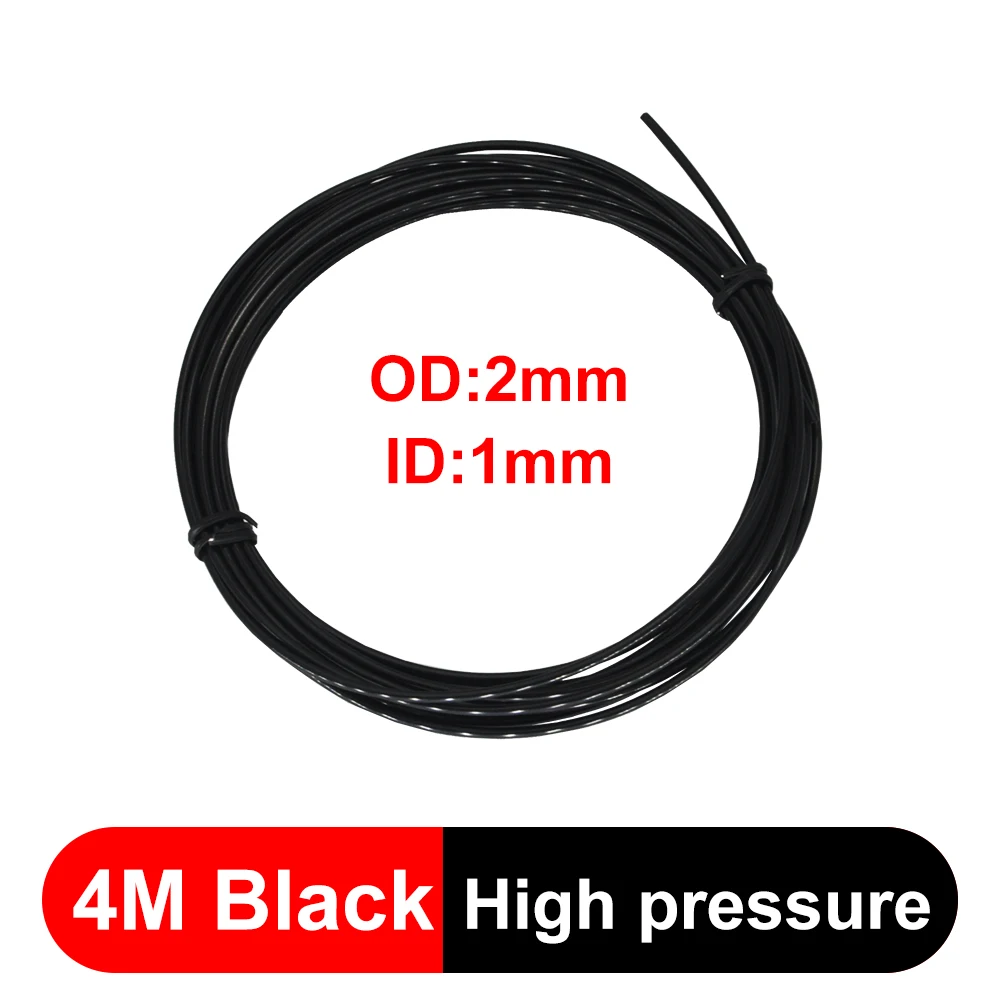 4Meter Hydraulische Olieleiding OD 2mm/3mm/4mm/6mm Zwart Hogedruk nylon Buis Transparante Slang Voor RC Graafmachine Dump Truck Onderdelen - afbeelding 1