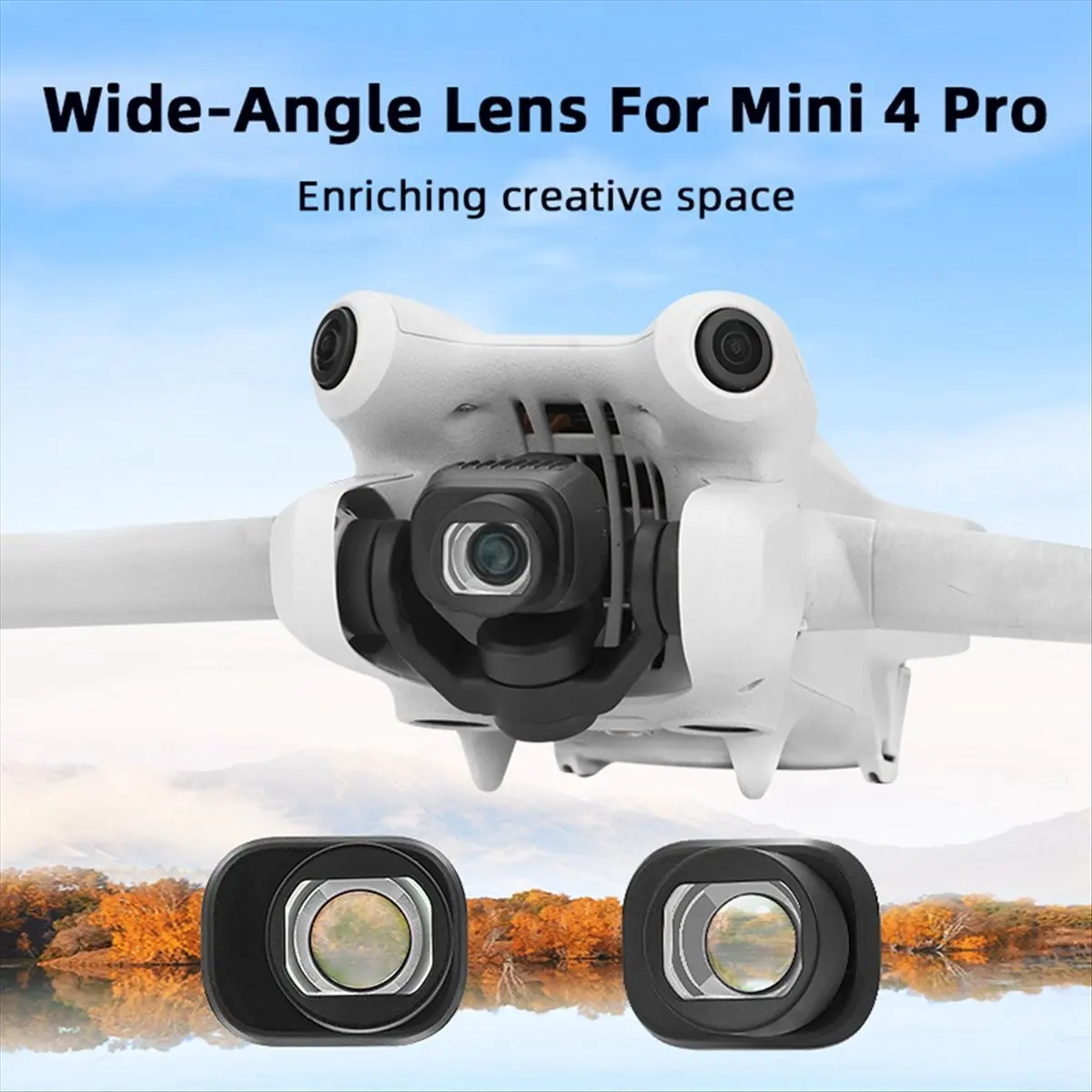 A99X External Wide-Angle Lens Filter Augmented Wide-Angle for 4 Pro Camera Lens Drone Accessories
