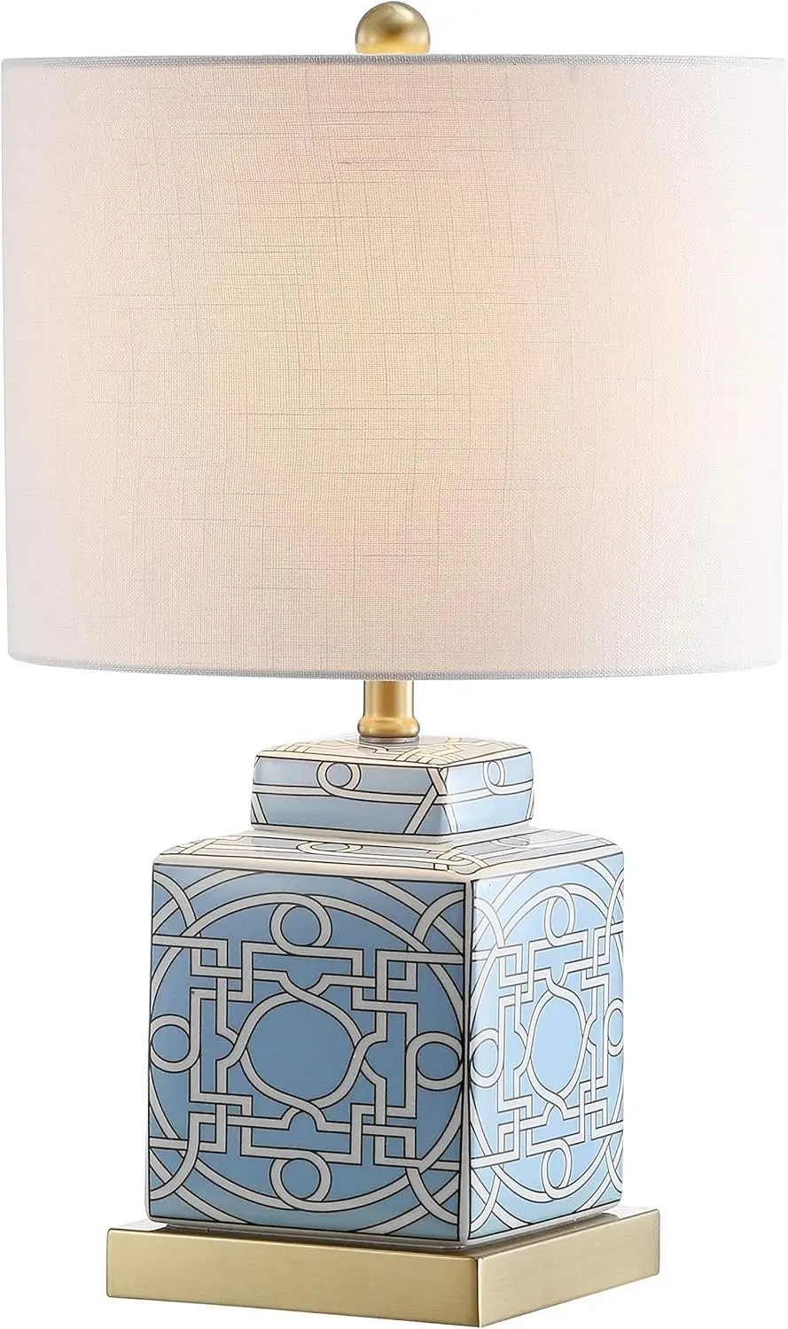 

Jyl3044A Catherine 22"" Ceramic/Metal Ginger Jar Led Table Lamp Contemporary Transitional Bedside Desk Nightstand Lamp For