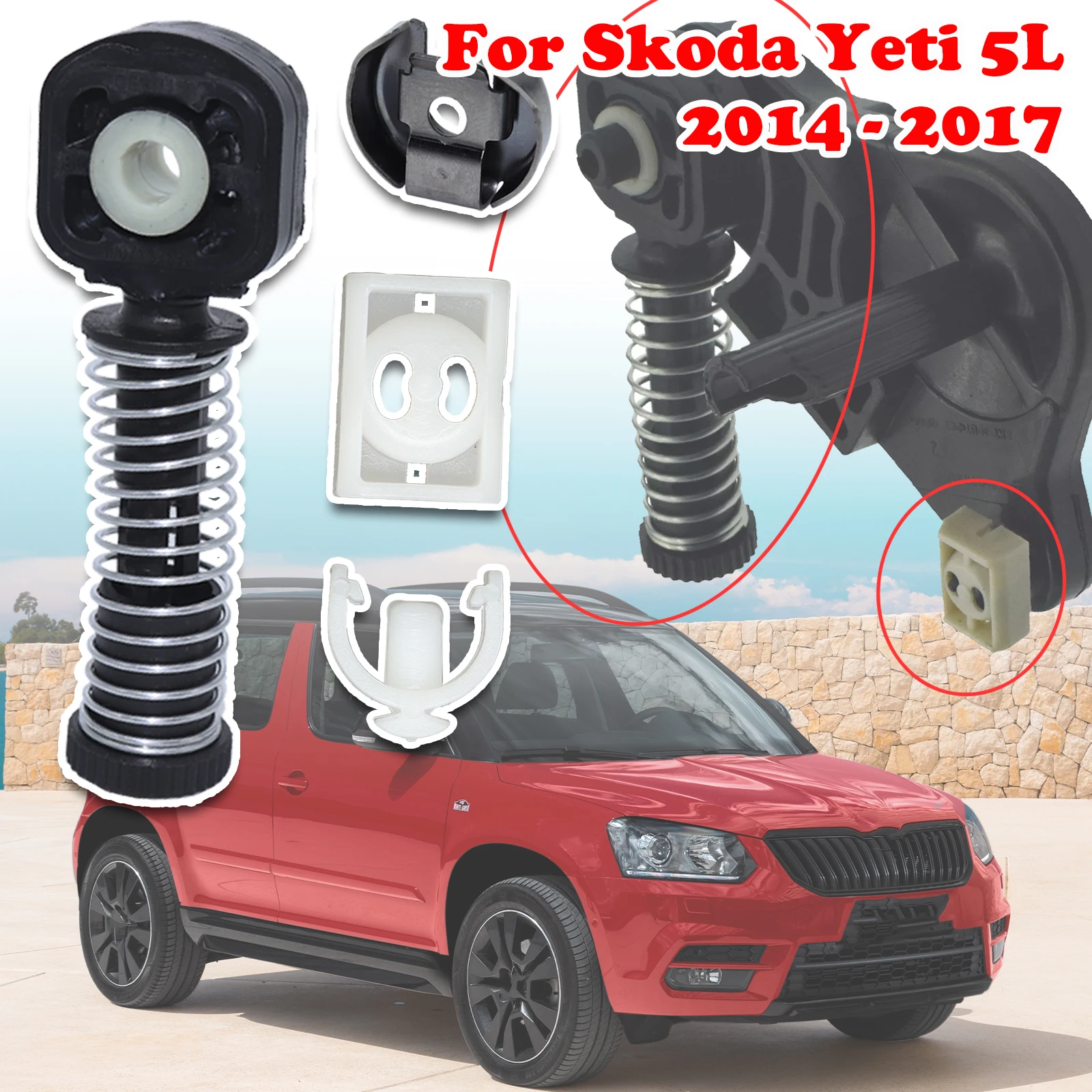 

For Skoda Yeti 5L New upgrade Car Gear Selector Linkage Shift Lever Cable Connector Kit Gearbox Lock Connector 2014 2015 - 2017