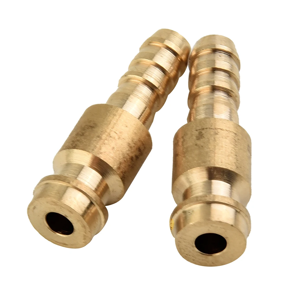 2pcs 6mm 8mm 10mm Gas Water Male Adapter Quick Connector For TIG Welding Torch Intake Metal Connectors Tips TIG Welding Parts