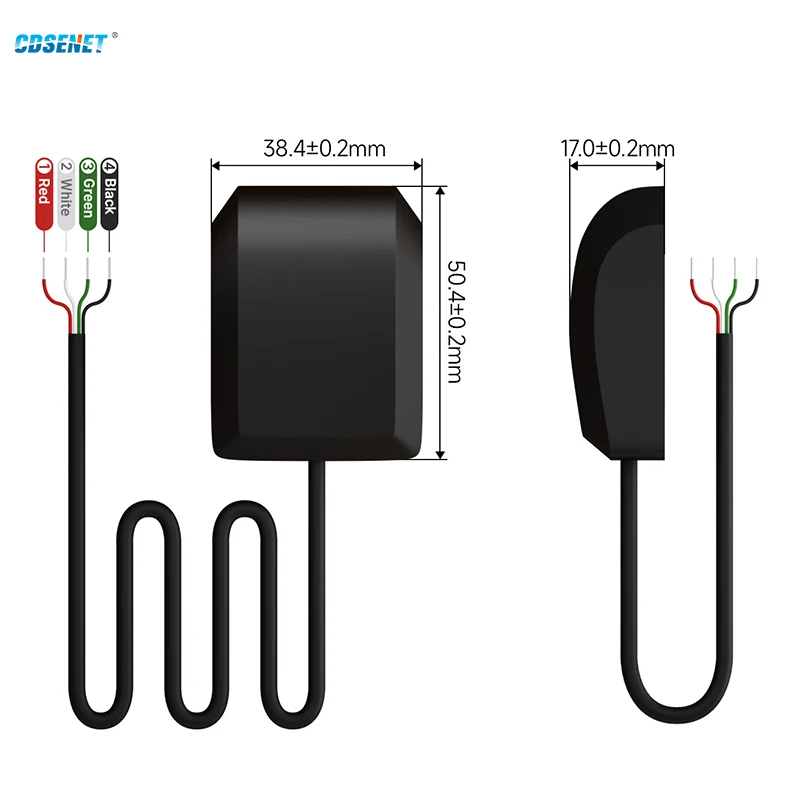 BDS/GPS/GLONASS/GALILEO GNSS Positioning Module RS485 CDSENET E108-GN04G-485 IP67 Waterproof Low Power Ceramic Antenna