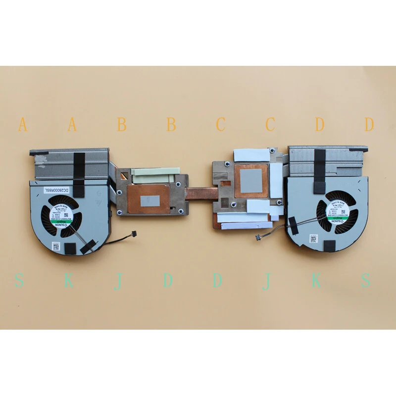 

M 01NTTD 1NTTD New For Dell Precision 7750 Cpu &Gpu Cooling Fan Heatsink