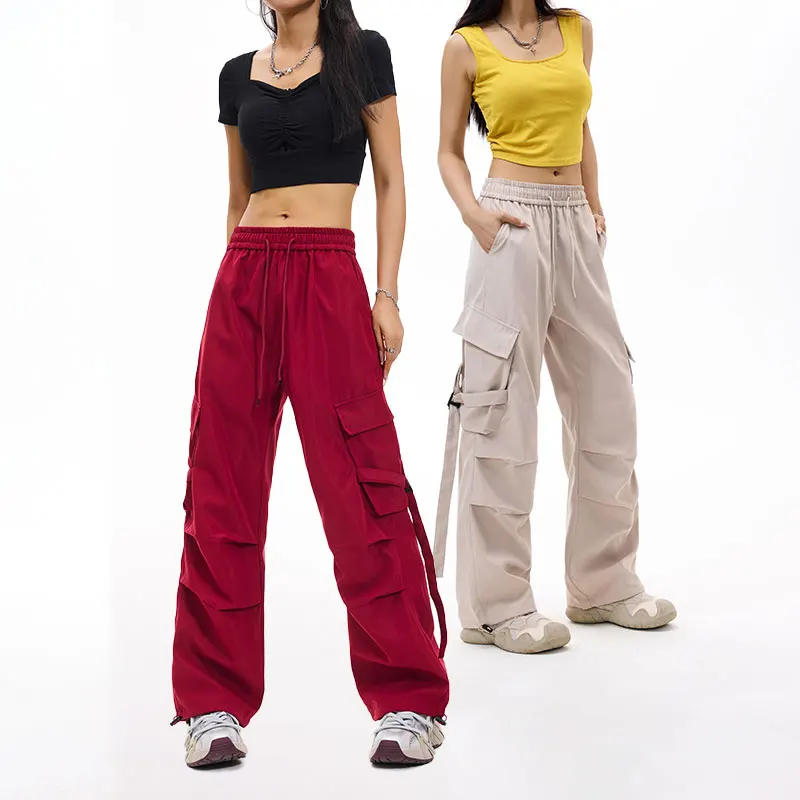 

Spring Autumn Sport Pants Women Comfortable Breathable Solid Color Casual Sport Pant Skateboarding Running Gym Sports Cargo Pant