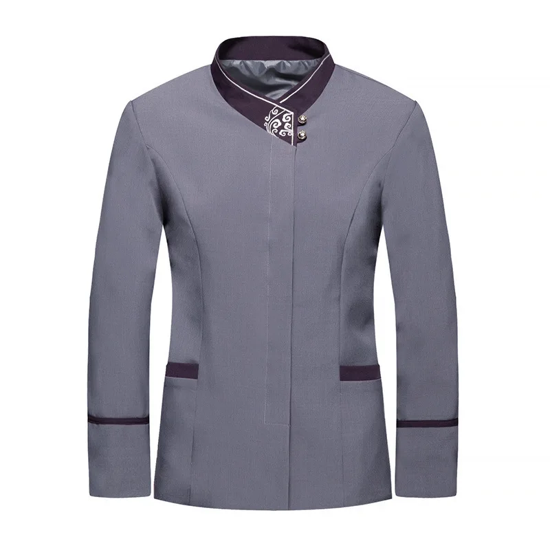 ホテルの部屋のクリーニング制服長袖秋冬衣装モールコミュニティプロパティクリーナー病院女性のクリーニング作業服