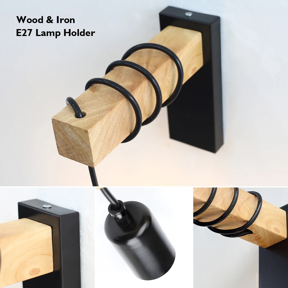 110 فولت/220 فولت وحدة إضاءة LED جداريّة ضوء الشمعدانات تركيبات الرجعية مصابيح الحائط E27 الحديد مصابيح داخلية المطبخ السرير غرفة المعيشة أباجورة