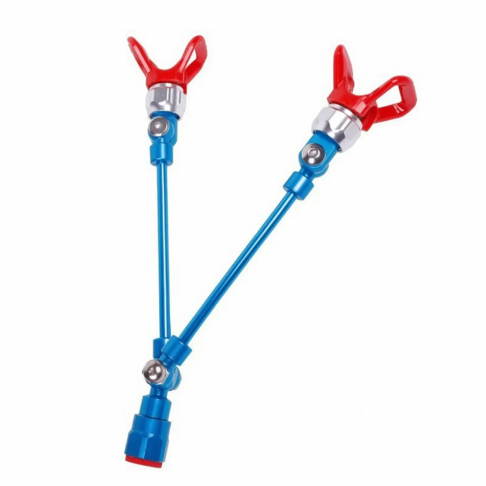 Dual Head Spray Extension Rigid Metal Spray Extension Rod Hardware Heavy Duty Universal for Painters, Ceilings, Walls