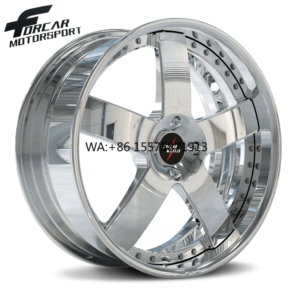 

18-24 Inch Two-piece Custom Forged Aluminum Alloy Aftermarket Passenger Car Wheels with Wholelife Warranty