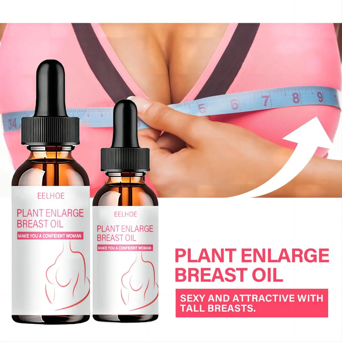 Plant Enlarge Breast Oil Breast Enlargement Firming Oil Beauty Cream Massage Oil Firming Treatment