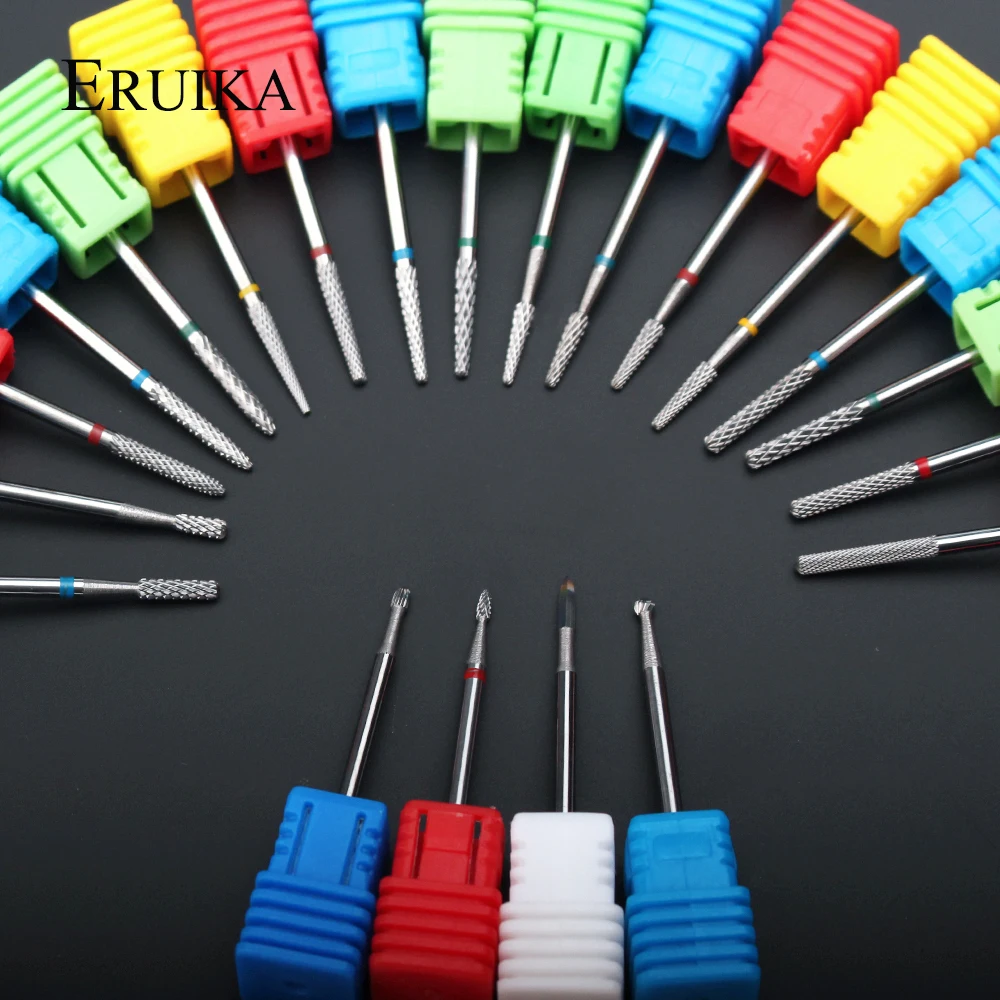 1pcs Ceramic Carbide Tungsten Nail Drill Bit for Electric Drill Manicure Pedicure Tools Milling Cutter Manicure Nail Accessories