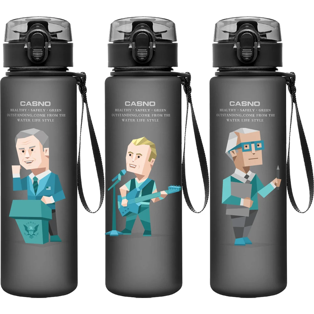 

560ML MBTI ISTJ Water Cup Cartoon Character Frosted Plastic Portable Sports Large Capacity Water Cup Student Gifts