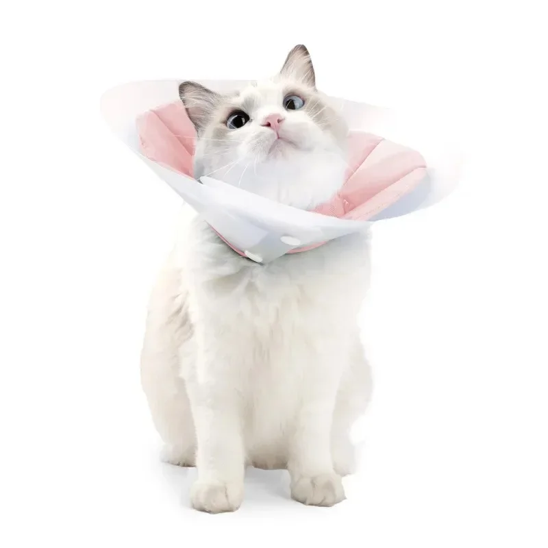 Cat Elizabeth Circle Anti-licking and Bite Collar Headband Cat Post-operative Beauty Double-layer PVC Cat Elizabeth Circle