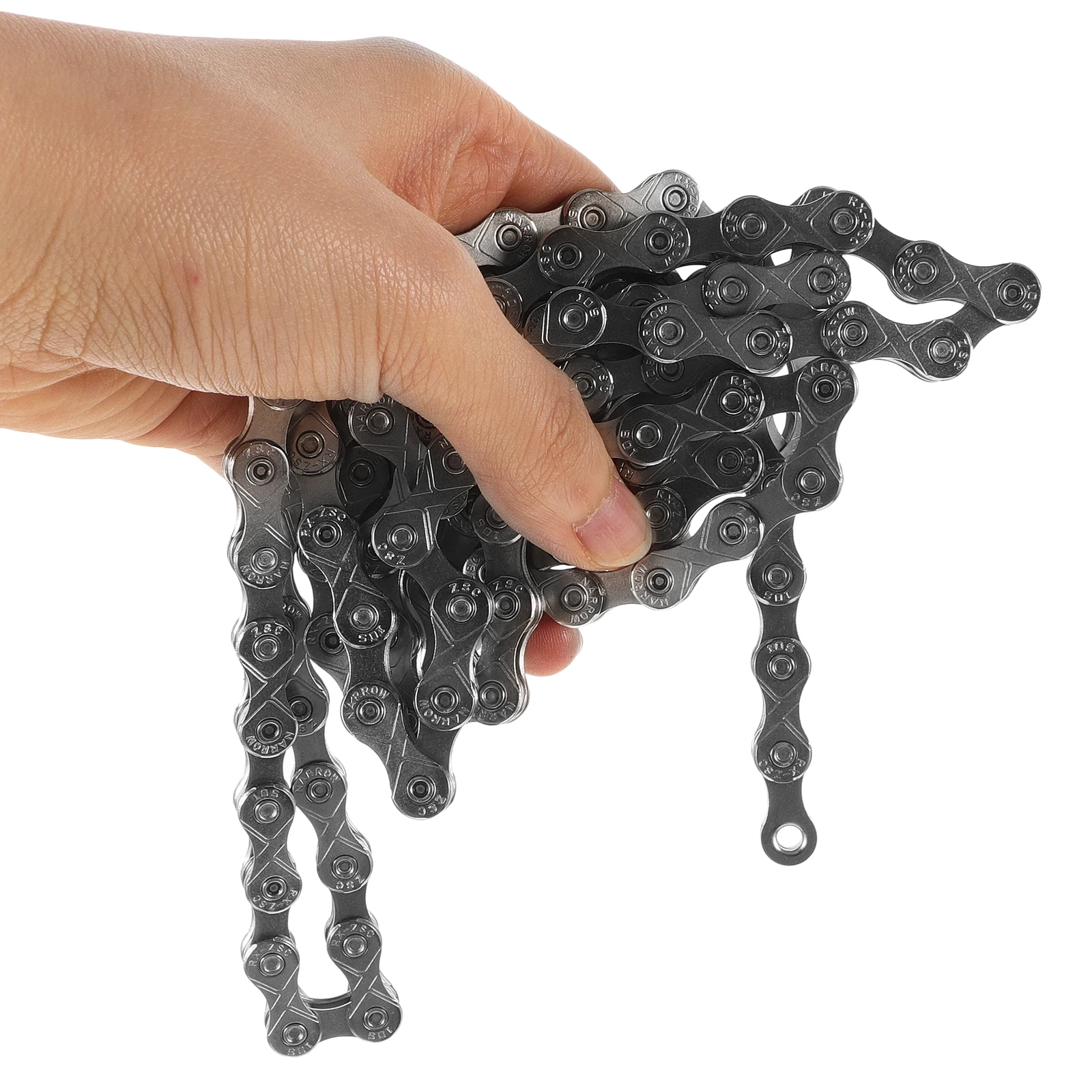 

Mountain Bike Chain 120L Anti-Wear Durable Replacement Link Connector for Bicycles Speed Chains Upgrade Detachable Metal Cycling