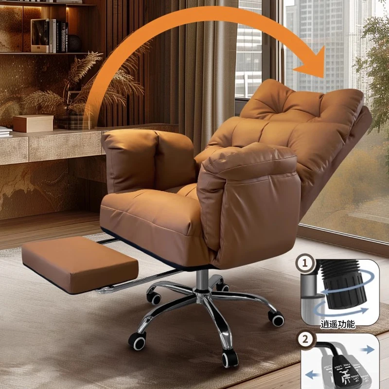 Nordic Computer Office Chair Comfortable Executive Luxury Ergonomic Office Chair Vanity Reading Silla Oficina Trendy Furniture