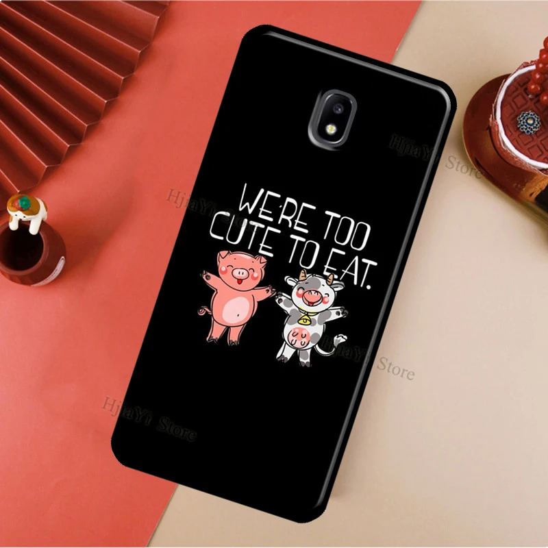 Vegan Vegetarians Animal Love Quotes Cover For Samsung Galaxy J1 J3 J4 J5 J6 J7 2016 2017 A3 A5 A6 A8 A9 J2 Core J8 2018 Cover