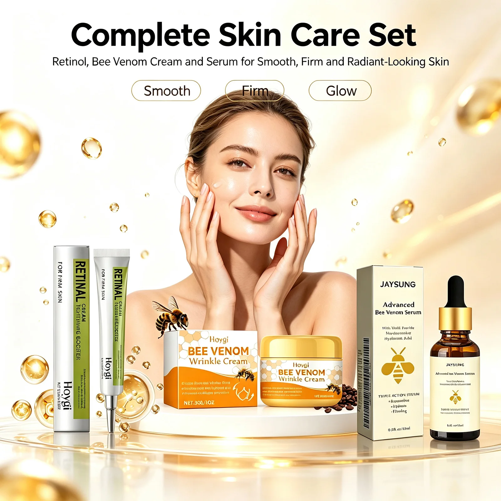 Retinol Firming Eye Cream for Anti Wrinkles Hydrating Eye Serum Minimize Dark Circles Puffiness Fine Lines 24h Moisture 15g