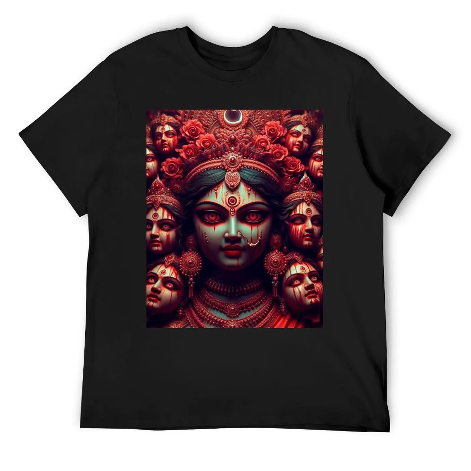 

Bhairavi: Red Goddess of Divine Power T-Shirt graphic shirts cotton man t-shirts Luxury man quick-drying mens funny t shirts