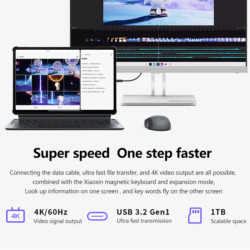 ใหม่ Lenovo XiaoXin Pad Pro 2023 12.7 "high REFRESH 144Hz หน้าจอ2.9K 8GB + 128GB/256GB 10200mAh Snapdragon 870แอนดรอยด์13แท็บเล็ต