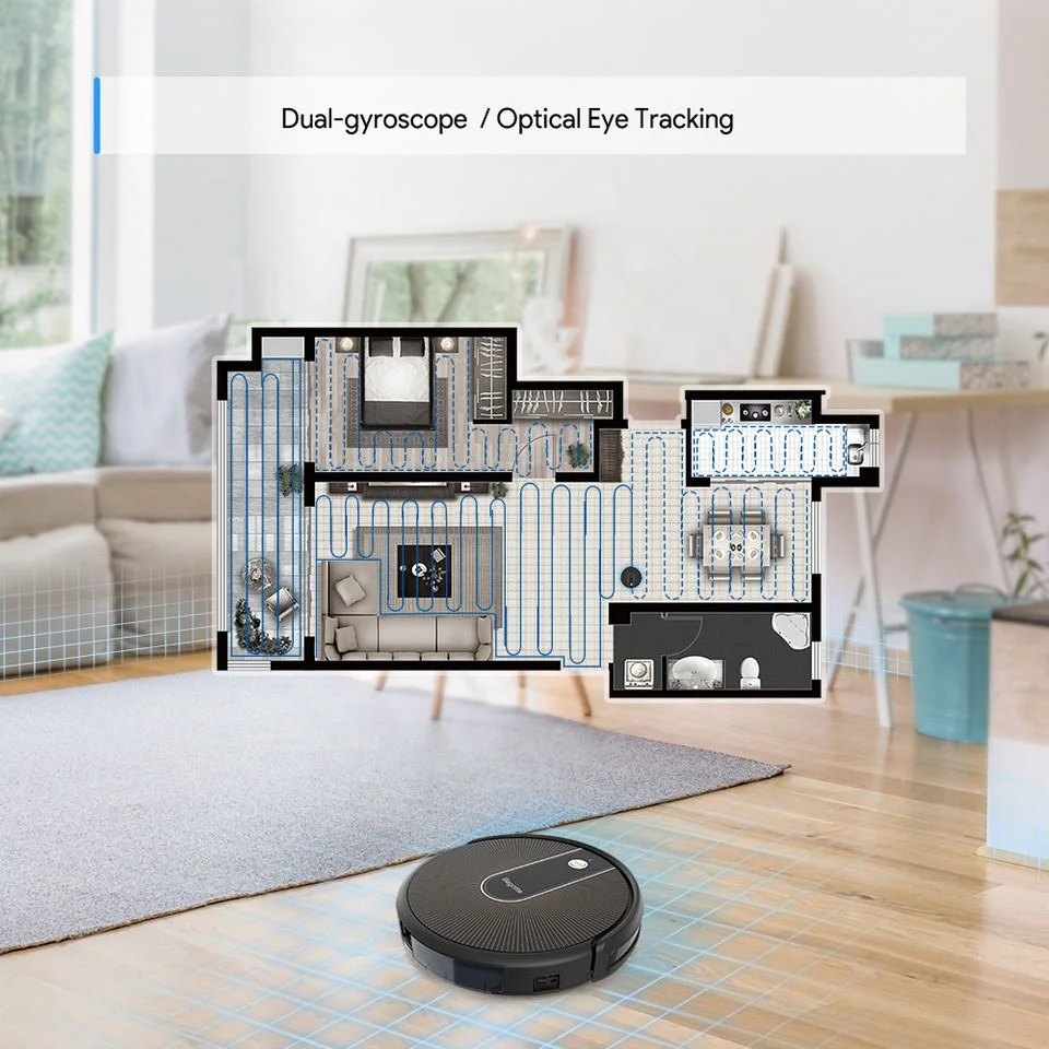 Home Use Auto Robot Vacuum Cleaner Sweep and Wet Mopping Electric Vacuum Cleaner and Mop Robot