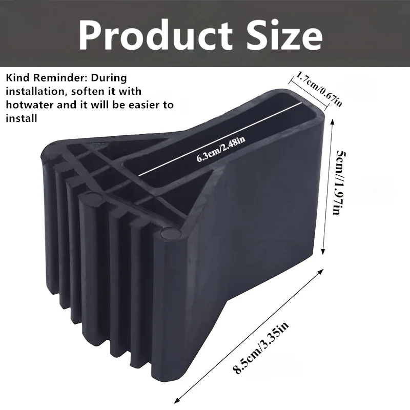 2Pcs Plastic Anti-Slip Ladder Feet Covers Extension Ladder Foot Pads Safe Replacement Parts For Ladder Foot Caps